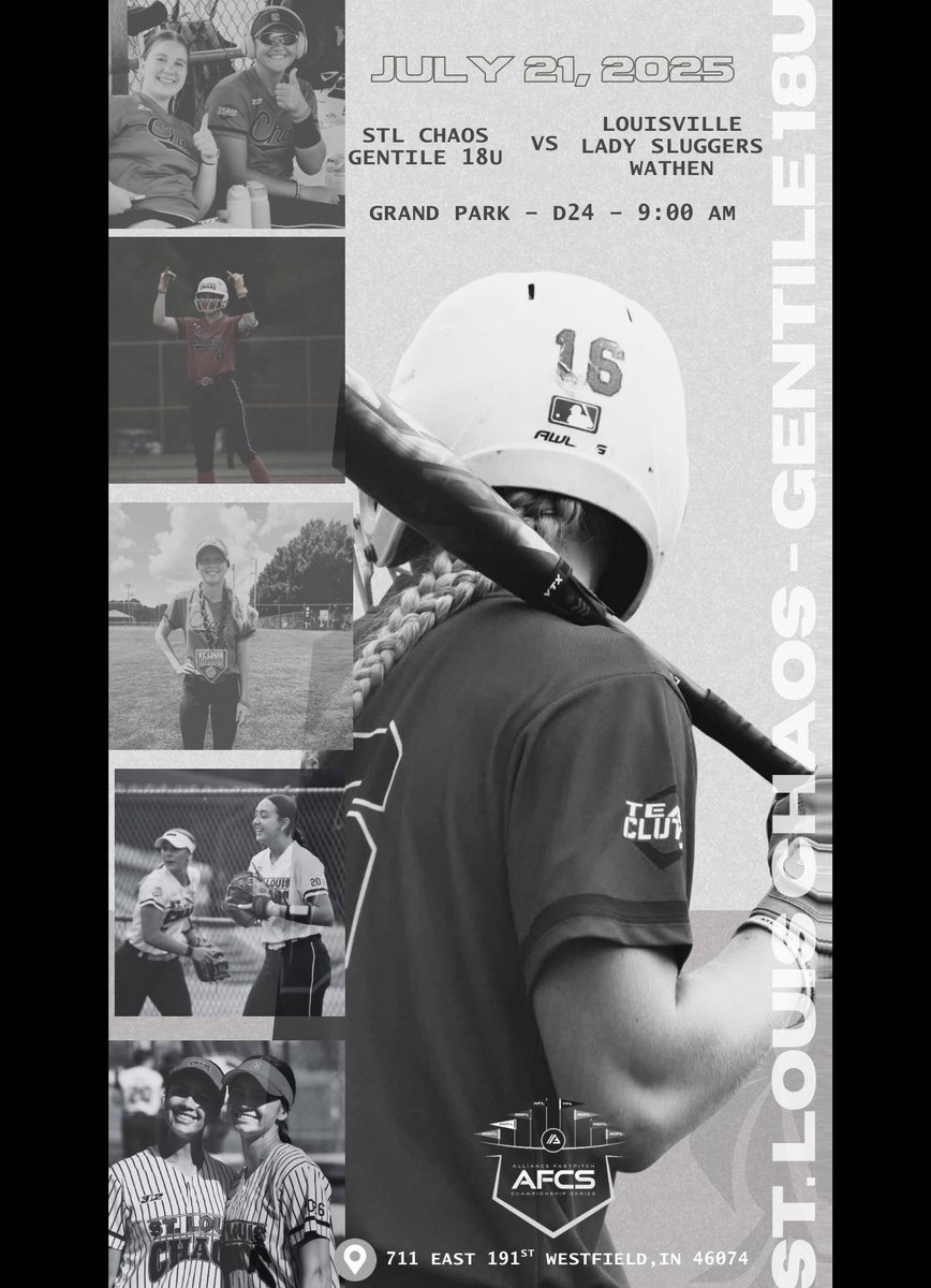 The culmination of our season starts next week at the Alliance Nationals in Indy! First game is Monday 7/21 at 9:00 am.  If you can't be there in person catch us on GC at "St Louis Chaos Gentile 18u" for live video stream and game stats. #ChaosUKnow <a href="/StLChaos/">StL Chaos</a> <a href="/thealliancefp/">The Alliance Fastpitch</a>