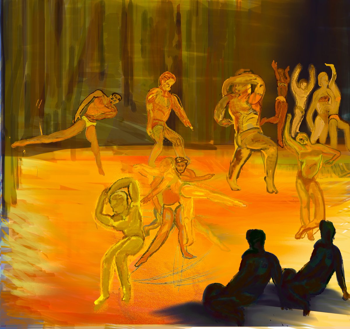 chschulk's tweet image. It was great to meet and greet with #contemporarychoreographer Kyle Abraham, after drawing from the the second ring, seat AA 15. "When We Fell," stillness feels like a space uninhabited, as in the film by @theblkren dir: Ryan Marie Helfant. #NYCBallet