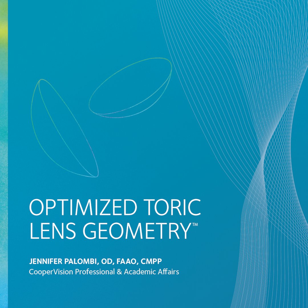Struggling with toric lens fitting predictability? 🎯 Learn how Optimized Toric Lens Geometry™ delivers 99% fit acceptance. For a deep dive on the technology, visit our Online Success Center ⬇️ 
successcenter.coopervision.com/login/index.php