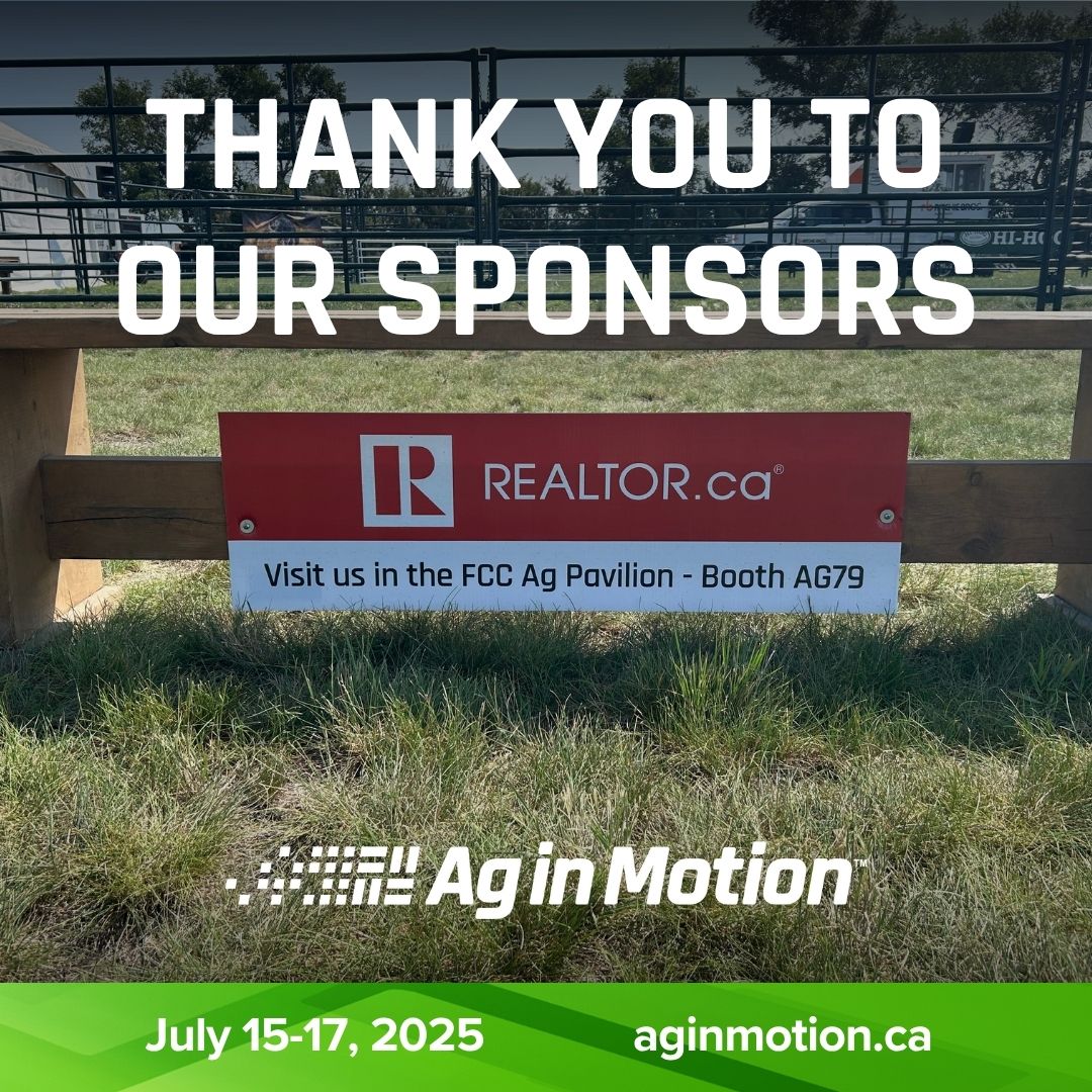 AginMotion's tweet image. Big thanks to our #AIM25 sponsors keeping Day 3 running smooth!
⚙️ @kochincglobal Booth 385
🌾 @ufacooperative UFA Pavilion
🌱 @brettyoungseeds seeds
🚜 @FCCagriculture Ag Pavilion & shuttle
☕ @Scotiabank coffee cart & SBM Pavilion
🪑 @saskrealtors benches
Visit & say hi!
