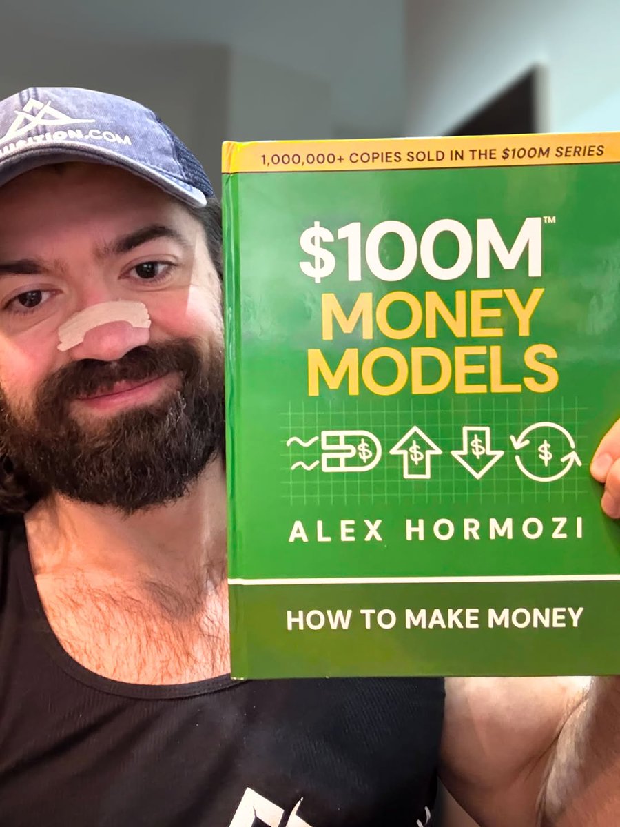 AlexHormozi's tweet image. My next book is here: $100M Money Models.
I’m releasing it live at a virtual book launch event in 4 weeks on Sat Aug 16.
You can register free now: link in bio or register(.)acq(.)com
What you need to know:
1) A good money model gets you more customers, to spend more…