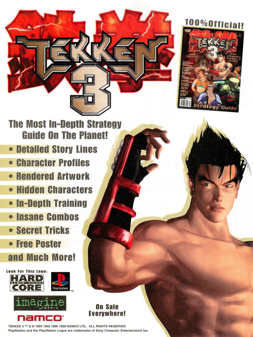 Get the moves
'Tekken 3'
PlayStation