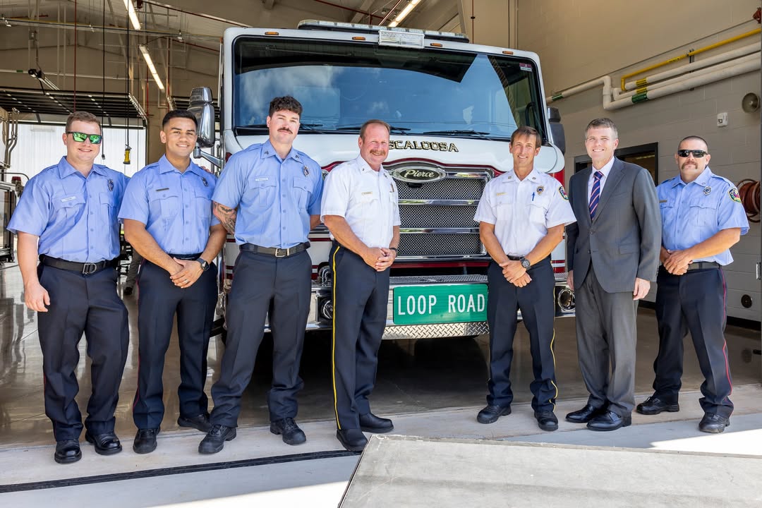 WaltMaddox's tweet image. Today we cut the ribbon on Tuscaloosa’s new Fire Station 6. At the heart of District 6, this station is more than a home for Tuscaloosa Fire Rescue—it’s a promise to do everything possible to keep every citizen safe, and to respond to crises with swift, effective response.