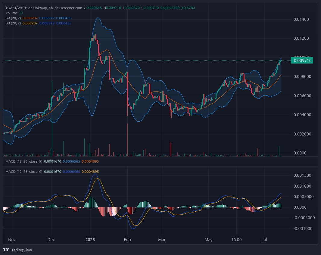 3kidsandakitty's tweet image. This chart: 📈
Me: buys $TOAST, forgets actual toast in toaster 
Now both are burning up. 🔥 

#TOAST #Crypto #SendIt