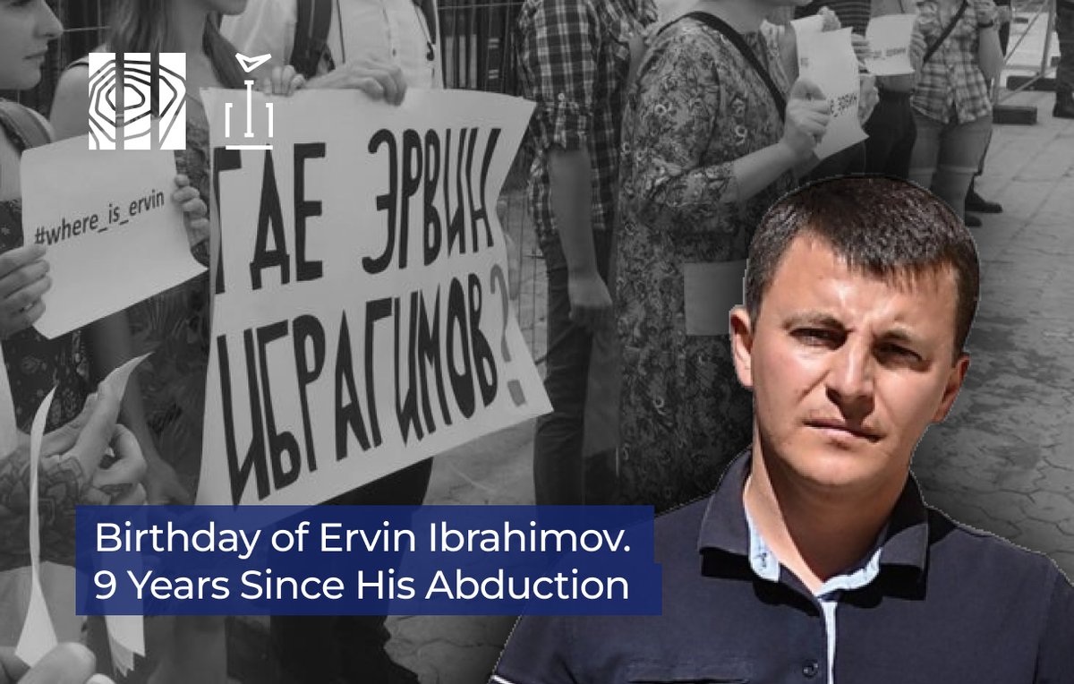 🔵 Today, July 17, Ervin Ibrahimov would have turned 40. Instead, for the ninth year in a row, his family remains in the dark about what happened to him after his abduction, captured on surveillance cameras. Ervin was not just a civic activist — he was a principled defender of