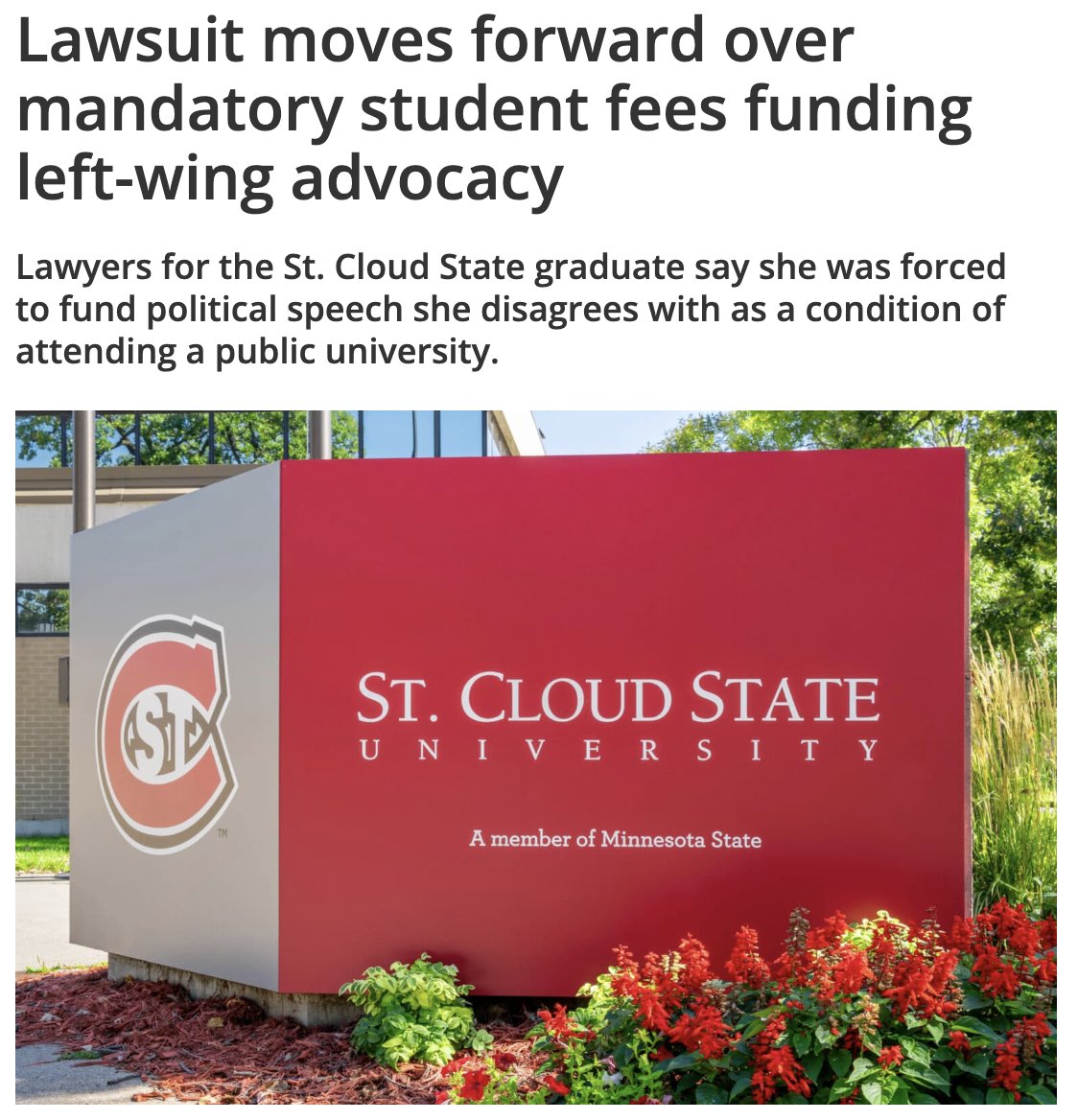 LJCenter's tweet image. This decision confirms what SCOTUS made clear in @markjanusLJC v. AFSCME: the #1A protects individuals when the government gives third-party private actors the power to force people to fund political speech. alphanews.org/lawsuit-moves-… @UMLawCenter