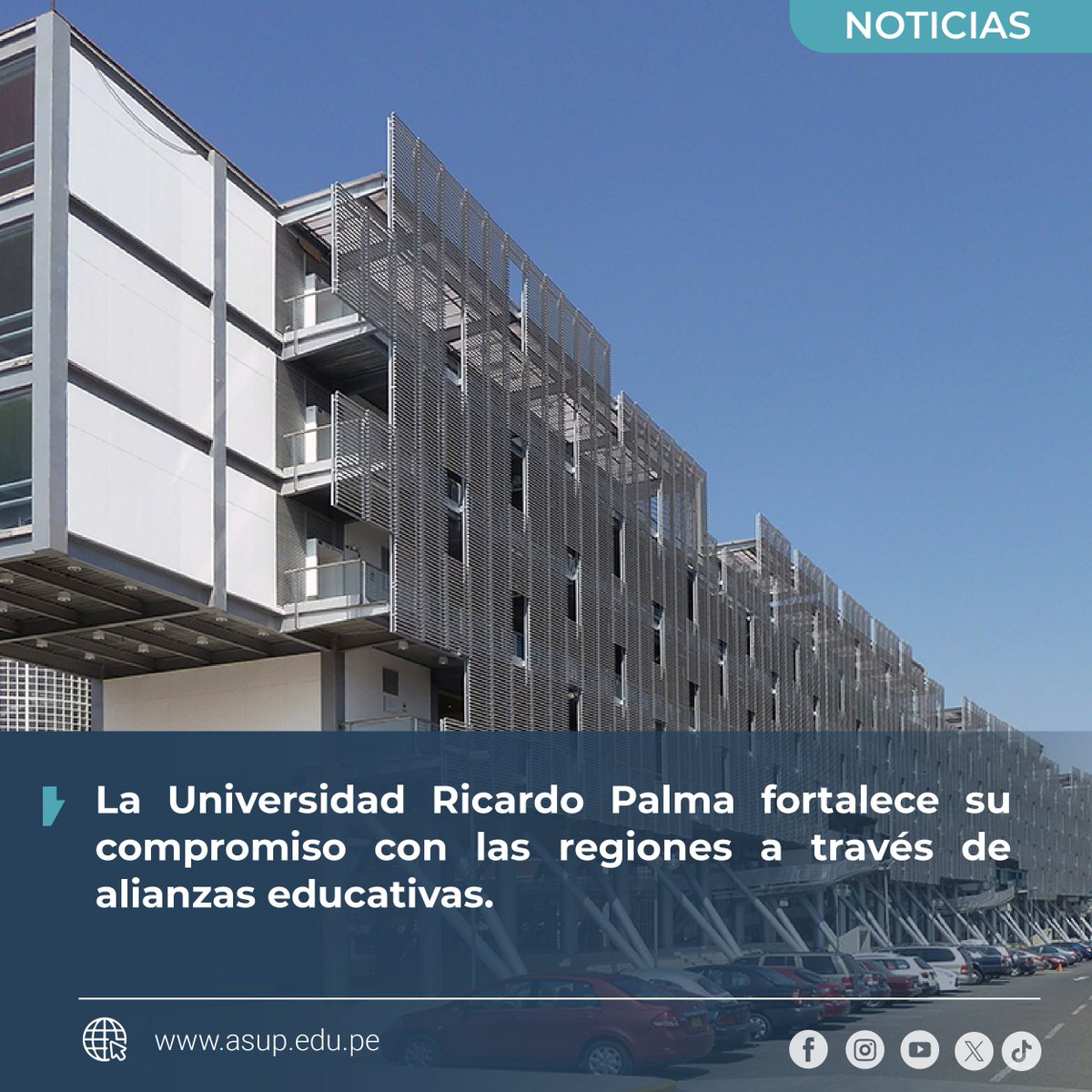 🔵 #Noticias
La Universidad Ricardo Palma fortalece su compromiso con las regiones a través de alianzas educativas 👈

✅En el marco de su firme compromiso con la descentralización académica y la proyección social universitaria, la Universidad Ricardo Palma  (URP) suscribió un