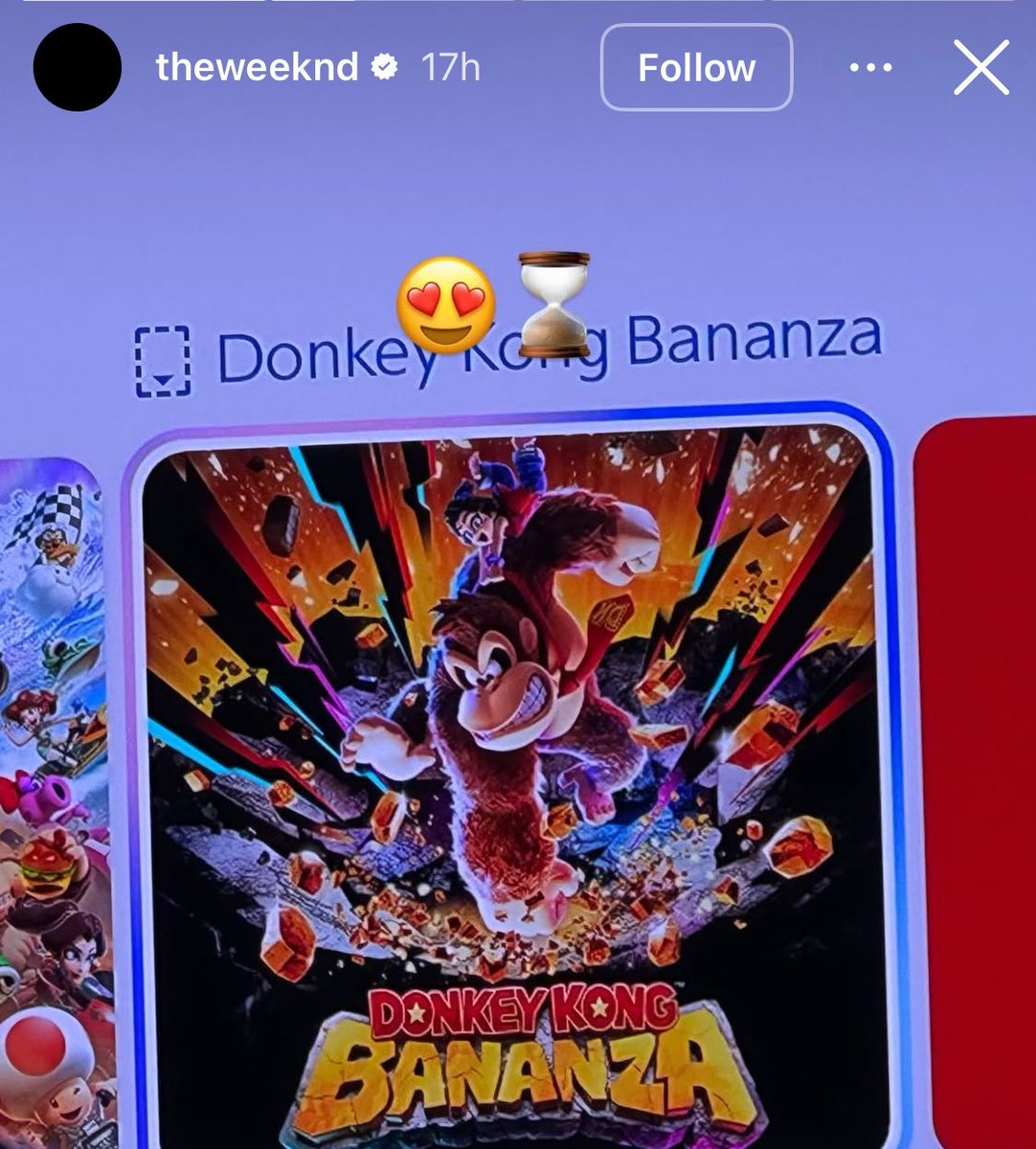 The Weekend ya sabe que va a hacer este Weekend. #DonkeyKongBananza