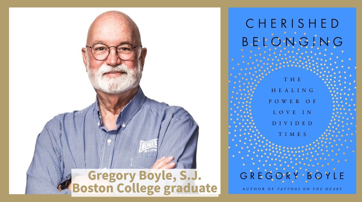 BCBookmarks's tweet image. This summer, @BostonCollege first-year students are reading 'Cherished Belonging: The Healing Power of Love in Divided Times' by #Jesuit priest and @HomeboyInd founder @FrGregBoyle. #BC2029 bcbookmarks.com/2025/07/17/fat…