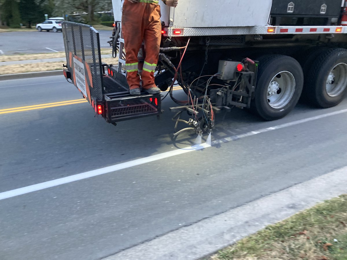 The City's roadway marking program is underway! Every year, staff drive all 300km of the City’s roads to assess the conditions of line markings and determine what needs to be painted. For more information, visit loom.ly/8DNLGv0.