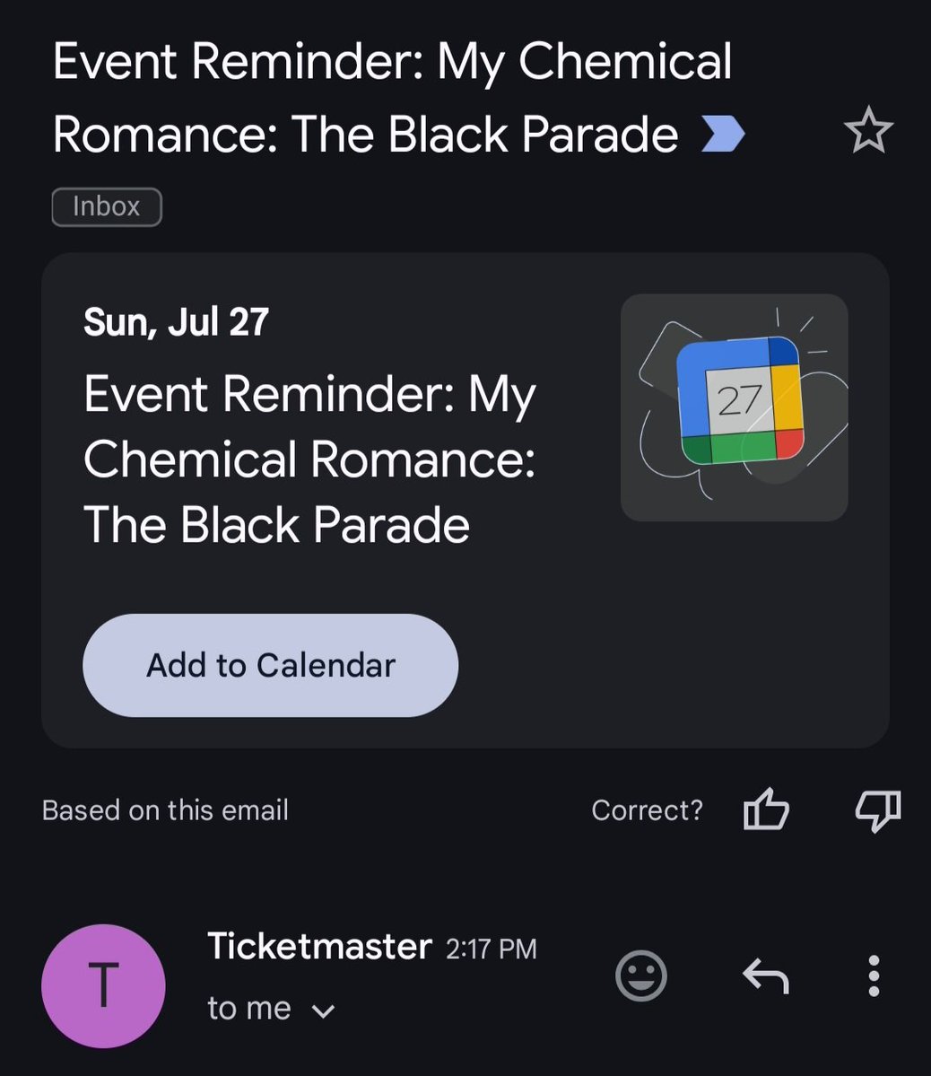 shannon_said's tweet image. This reminder is very cute, thank you Ticketmaster but I've got this 🤘🏻