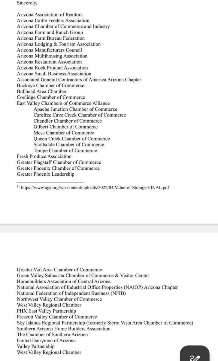 Nick Myers - Arizona Corporation Commissioner (@votenickmyers) on Twitter photo This filing, that was just posted to my natural gas infrastructure docket, is amazing and full of facts. The number and quality of signers that support this letter is humbling to say the least. <a href="/VoteKThompson/">Kevin Thompson</a> and I take great pride in the work we do and it's nice when other This filing, that was just posted to my natural gas infrastructure docket, is amazing and full of facts. The number and quality of signers that support this letter is humbling to say the least. <a href="/VoteKThompson/">Kevin Thompson</a> and I take great pride in the work we do and it's nice when other