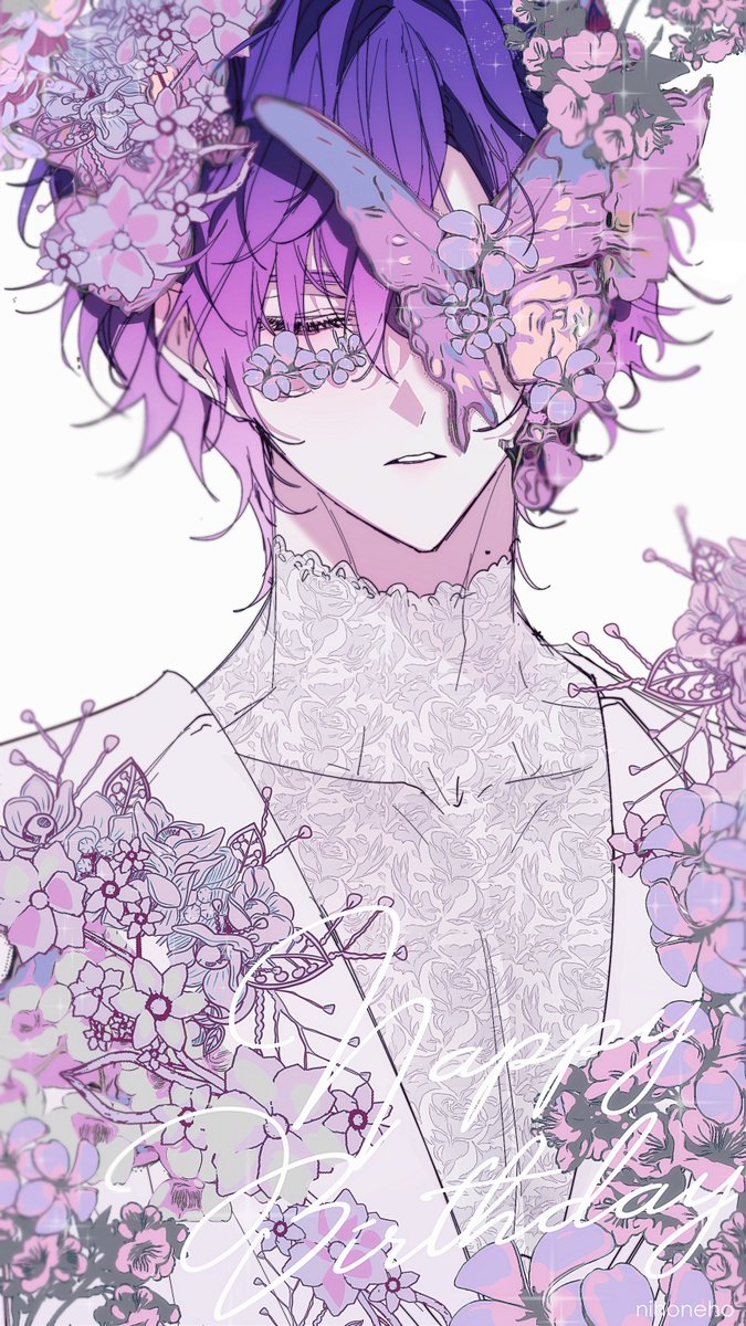 nihoneho's tweet photo. Happy  birthday Uki my Muse💜 
#VioletAtelier #tanjouki2025 https://t.co/AzSIYsbnm3