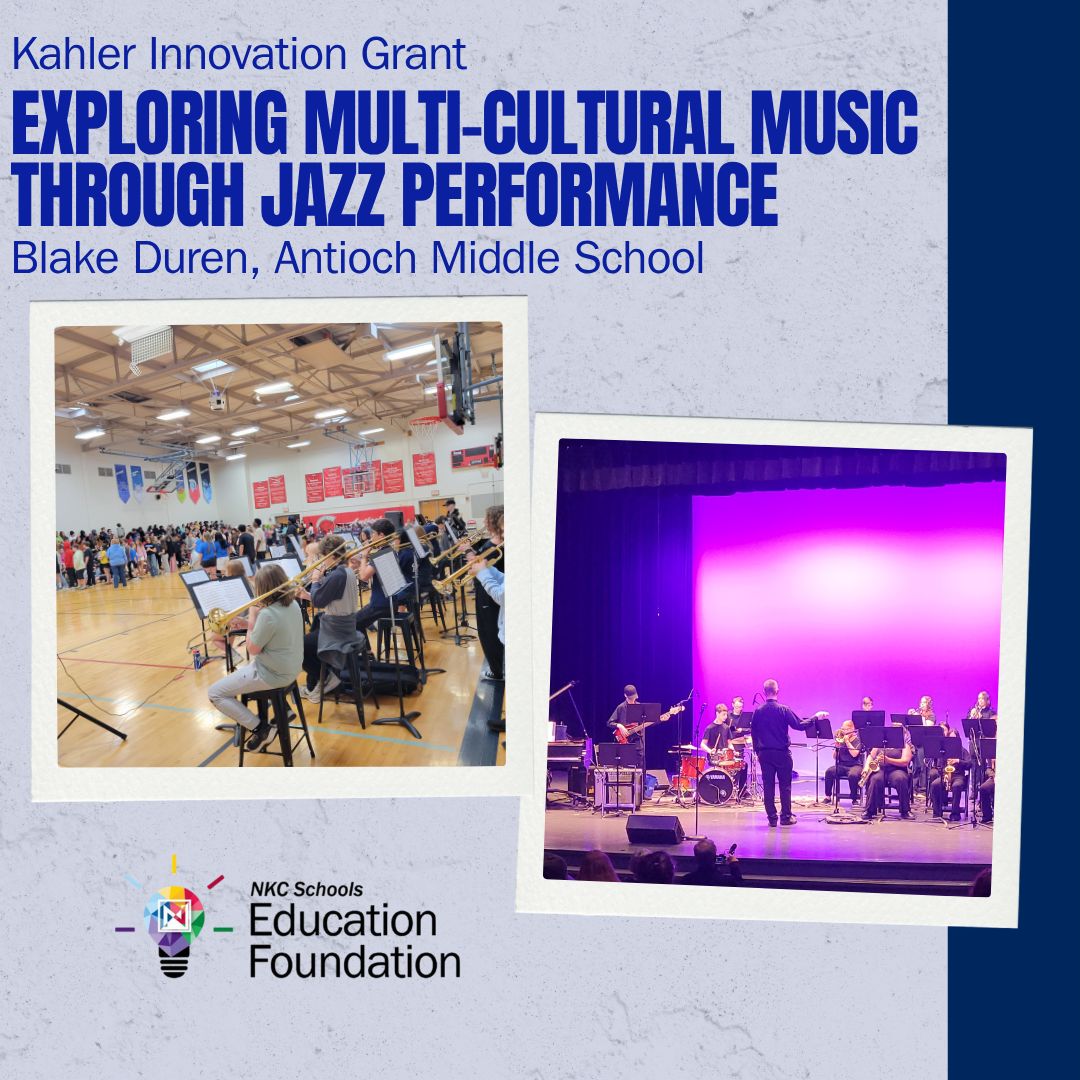 NKCEdFoundation's tweet image. Big sound. Big learning. Big impact.🎷
The @AntiochMS Jazz Band rocked 4 performances this year—reaching 1,300+ across our schools & community!
They explored jazz styles from blues to funk & capped it off at the iconic 18th & Vine Jazz Festival. 🎶
#WeCreateBrightFutures