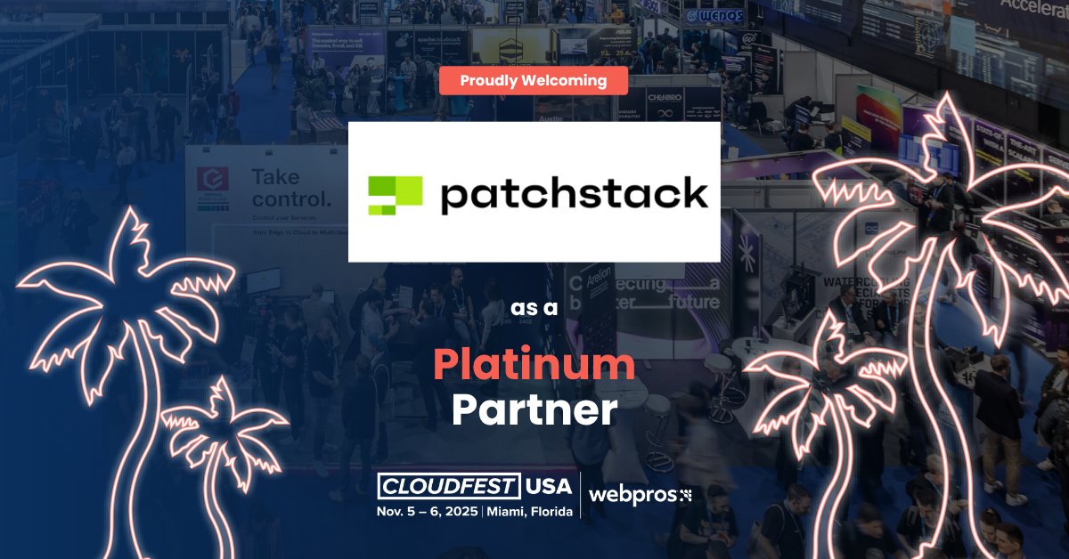 Welcome to the #CloudFestUSA stage: <a href="/patchstackapp/">Patchstack</a> , a Platinum Partner!

From #WordPress to the broader #opensource web, Patchstack is redefining security at scale. Catch them this November in Miami.

eu1.hubs.ly/H0kZyzD0