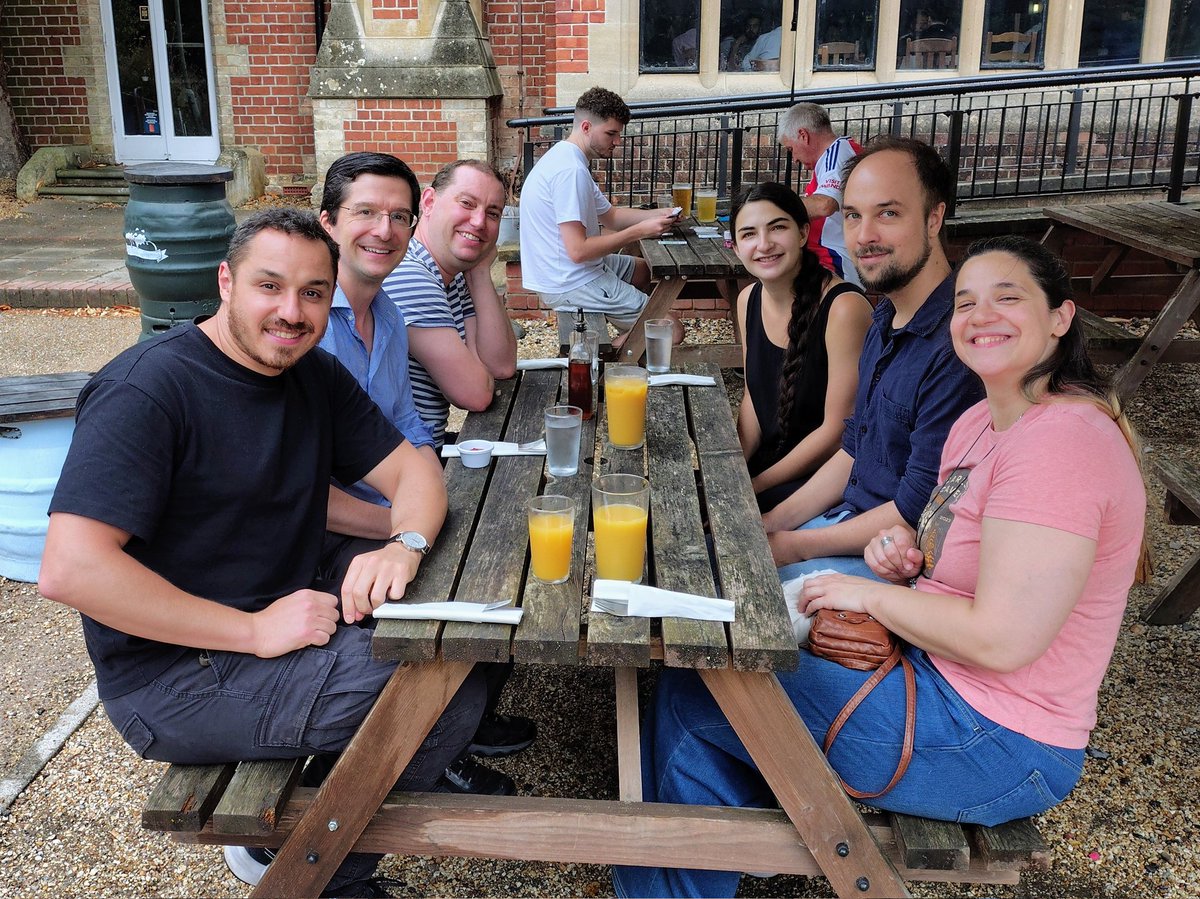 I am very lucky to lead a fantastic research group in aviation turbulence at the University of Reading, pictured here having lunch today with a visitor. Thank you all for your contributions to our group's success.