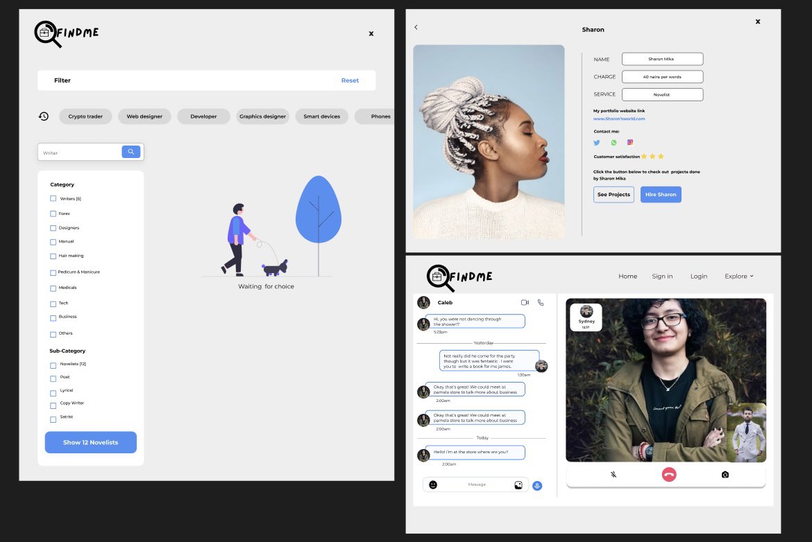 phena_designs's tweet image. I was still learning UI/UX when I designed this booking site for my department.
Our group chat had 5k+ messages, updates, ads, and convos so things got lost
So I said why not make hiring easier with one site?
I designed it & pitched it, they loved it, and some even invested.