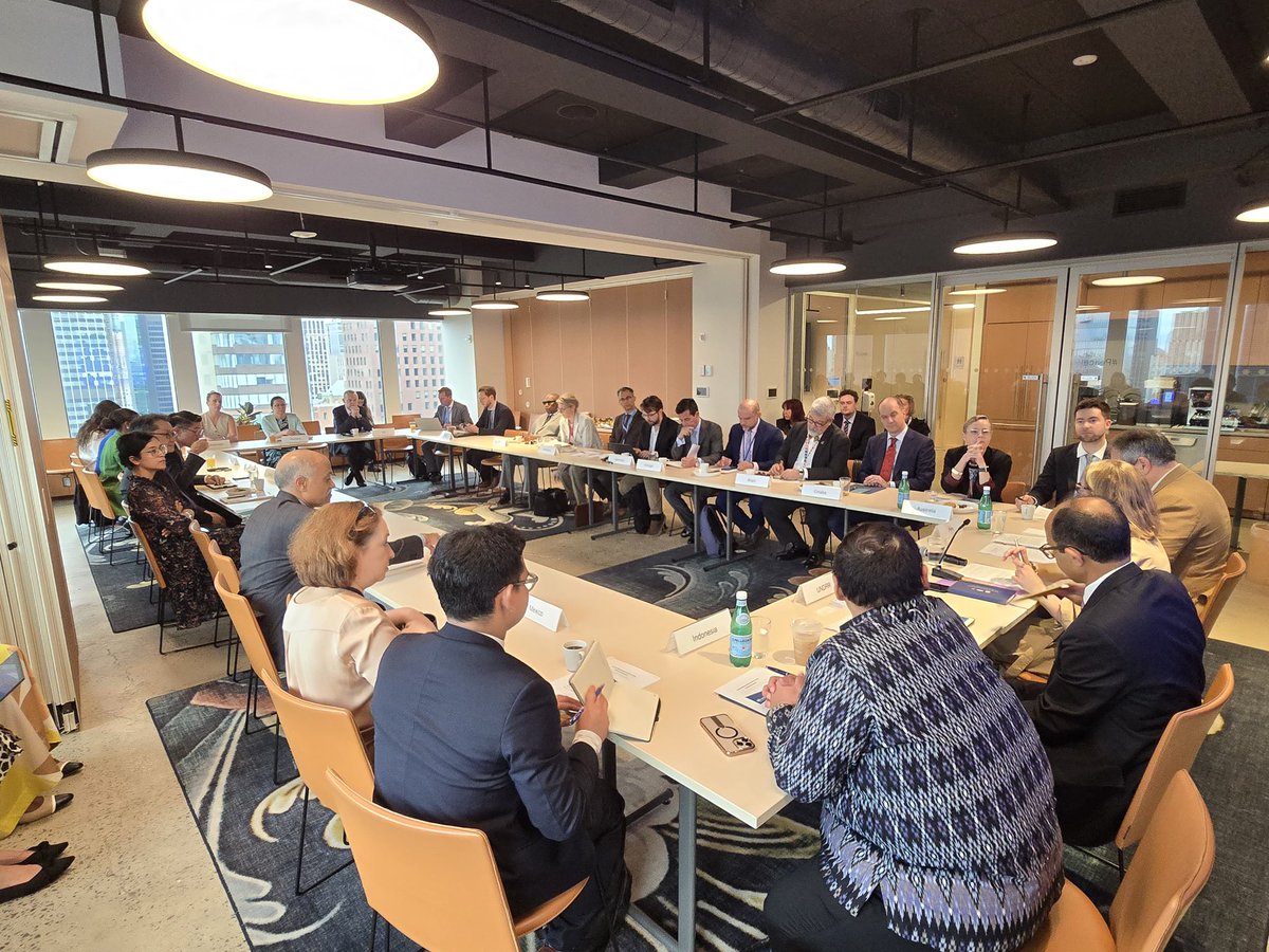UNDRR_NY's tweet photo. Today, the GOF on #DRR met at Ambassadorial level to reaffirm political leadership on disaster risk reduction.
Member States stressed the urgency of scaled-up investment, inclusive resilience, and DRR integration across agendas.
@HeadUNDRR briefed on strategic priorities. https://t.co/ZIVd9aeQlf