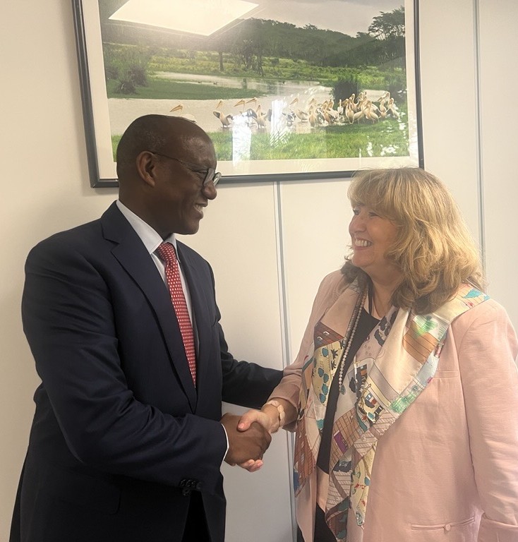 SchomakerAstrid's tweet image. It was a pleasure to meet Dr. Kevin Kariuki, Vice President for Power, Energy, Climate and Green Growth at the African Development Bank @AfDB_Group and hear how the bank is leading the integration of climate and biodiversity finance. Looking forward to closer collaboration.