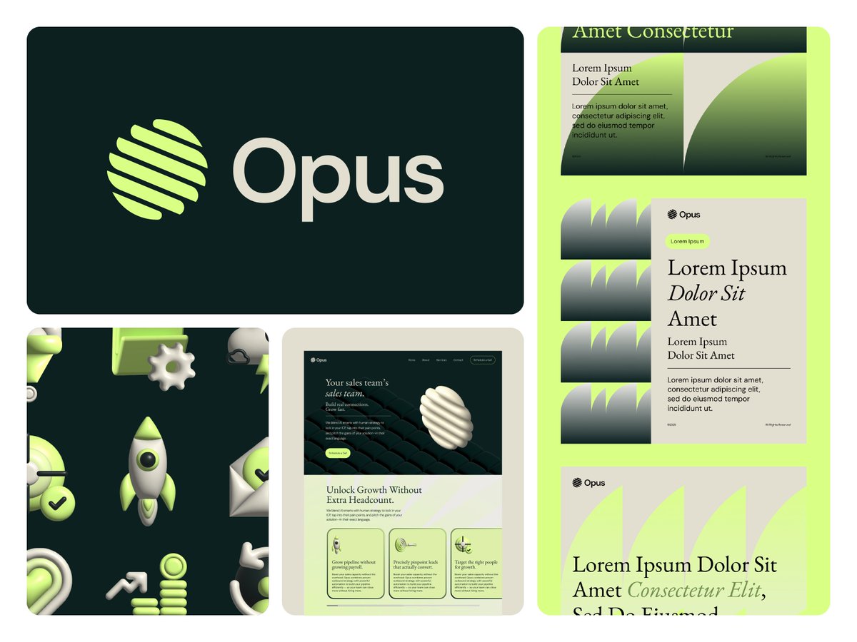 tuelldesign's tweet image. Opus Branding