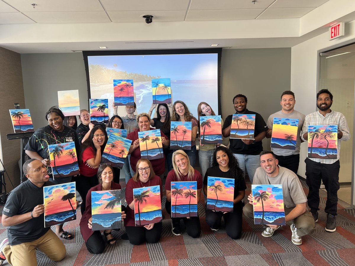 Teamwork meets creativity! 🎨 Our UNLV Graduate College staff came together yesterday for a fun team-building session where we each created our own masterpiece. UNLV is a great place to work, but the Graduate College is an even better one! ;)
