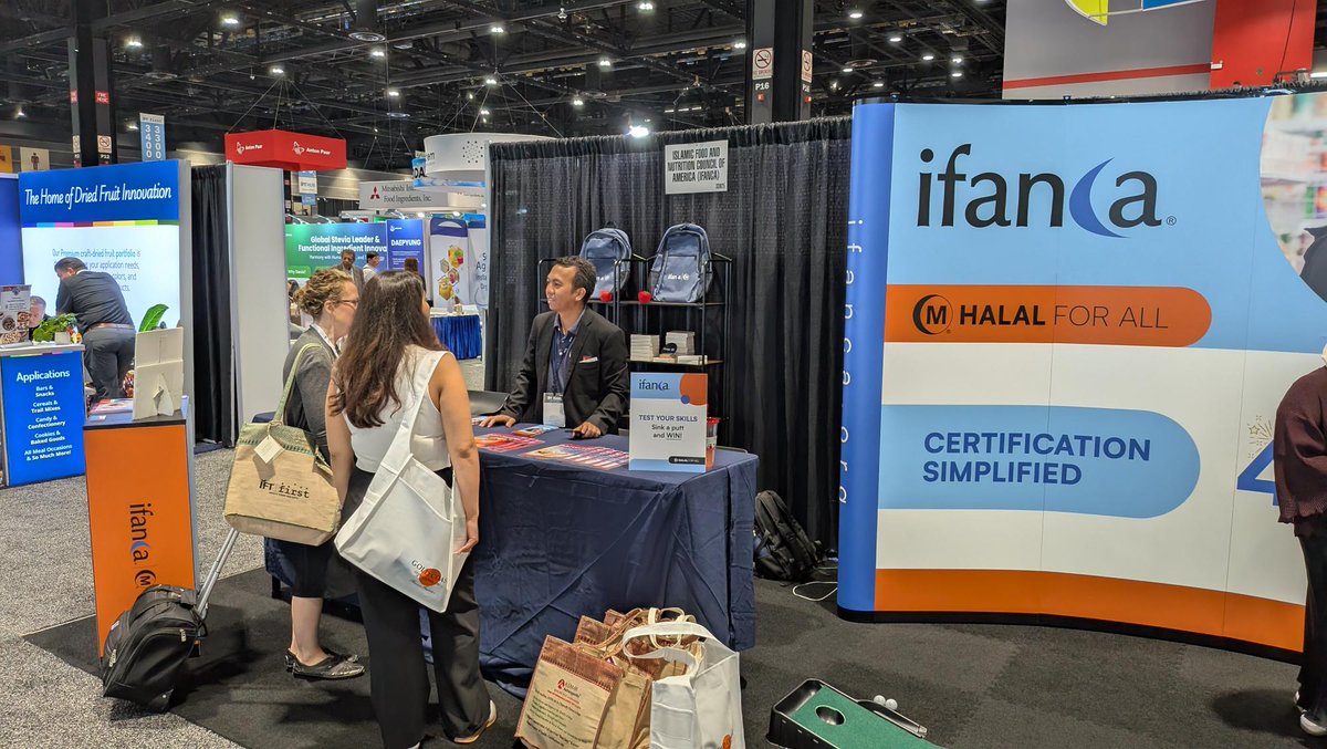 IFANCA's tweet image. Thank you to everyone who stopped by at our Booth S3925 at the IFT First Annual Event &amp;amp; Expo held in Chicago!

🤝We had great conversations with food scientists, manufacturers, and brand leaders!

#IFTFirst #IFANCA #IFT2025 #HalalCertification #FoodInnovation #Halal #HalalForAll