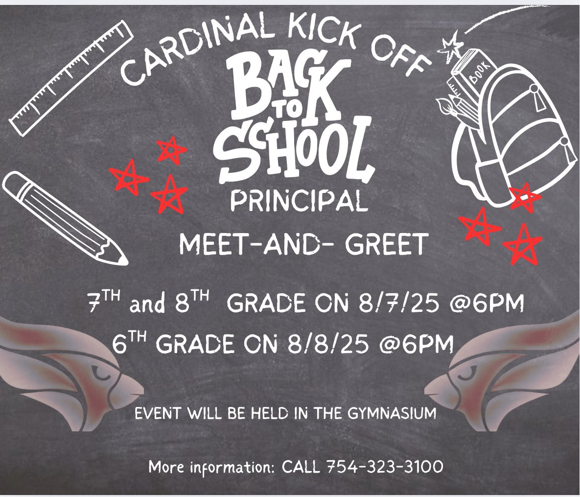 🔊SAVE THE DATE🔊
CARDINAL KICK OFF IS COMING SOON!🎉 <a href="/bellraho/">Raheela Bello</a>  <a href="/AlanStraussbcps/">Alan Strauss</a>  <a href="/RickettsMishca/">Mishca Ricketts</a>