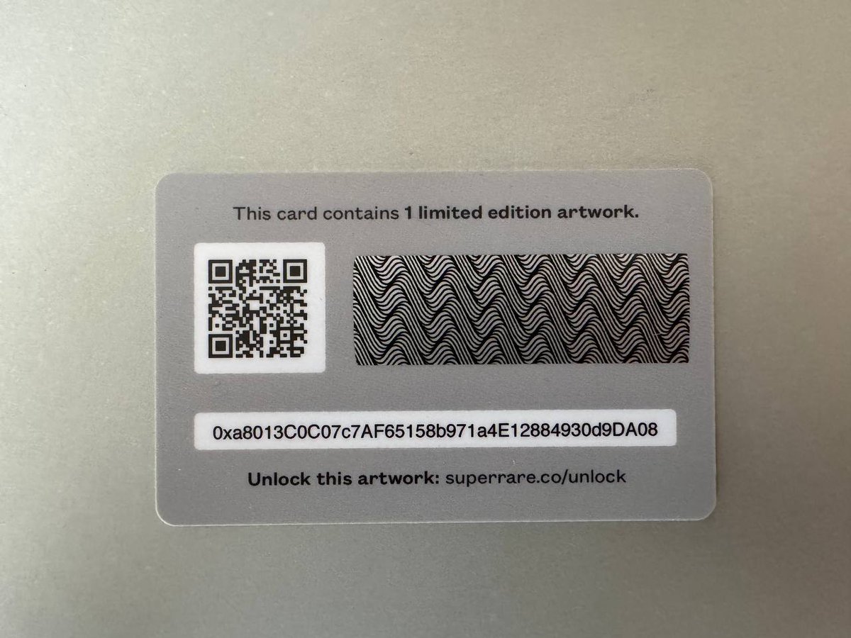 Fountainxyz's tweet image. An unscratched Lost Robbie card, with the original folder & schedule from the 2018 Christie's Art+Tech Summit, is now available to collect.
Message us for more info🍗⛲️