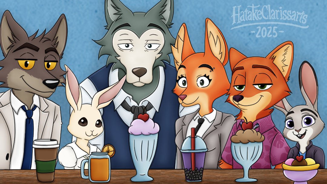 HClarissarts's tweet image. F.U.R.R.I.E.N.D.S
Ft. #MrWolf #Haru #Legoshi #DianeFoxington #NickWilde #JudyHopps