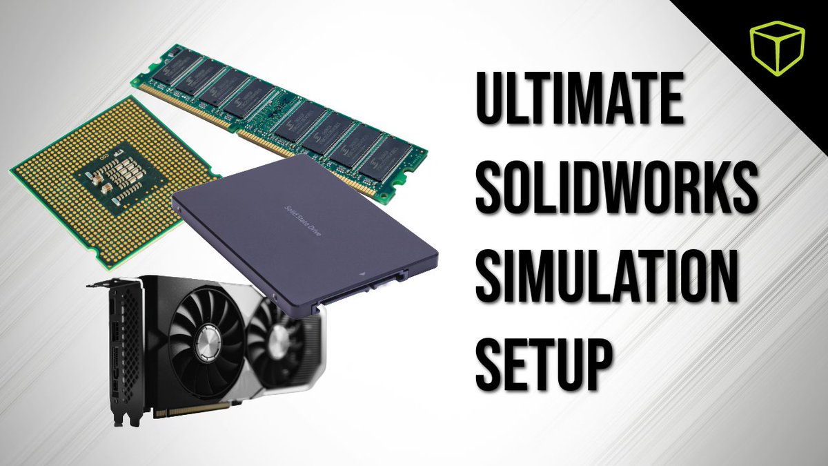 GoEngineer's tweet image. In the most recent episode of the SOLIDWORKS SIMposium, Bill Reuss joined Nick and Enrique to tackle the best hardware setup for #Simulation and what you should consider when building your own.
hubs.la/Q03xK6Kh0
#hardware #graphicscards