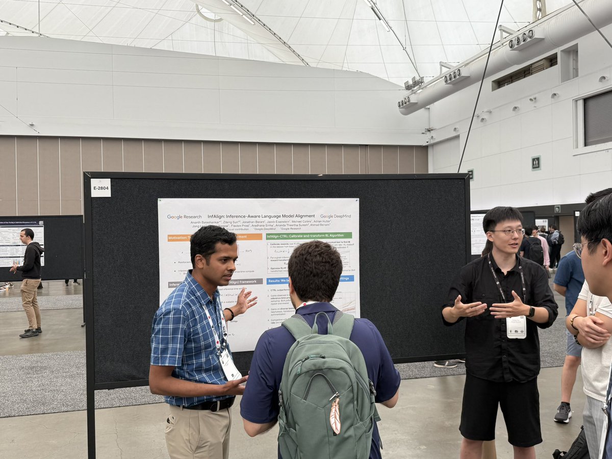 Happening now at poster E-2804. 

Come talk to us about why reward calibration key is to alignment and how to do RLHF for test-time scaling
