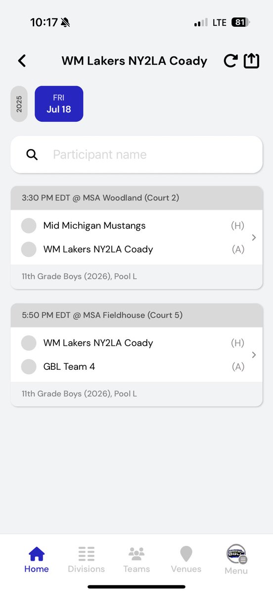 Let’s roll!! Our schedule for this Friday!