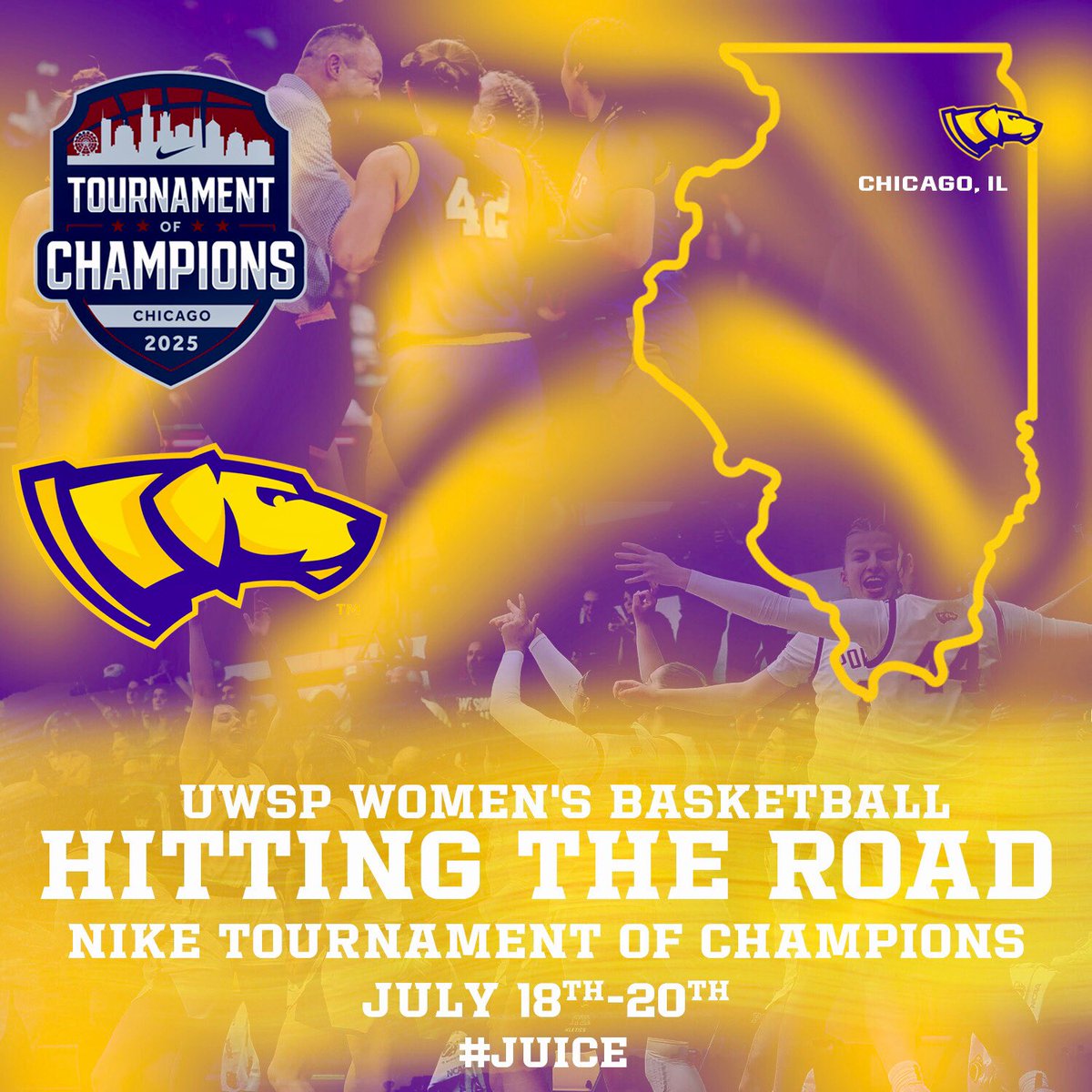 UWSPWBB's tweet image. Planning ahead 🚘 for #NIKETOC 🏀

We’ll have multiple sets of 👀 in the Windy City 🏙️ this weekend‼️ 

Drop those schedules 📝 cause we don’t want to miss potential #FuturePointers 

💜 #Pointers ||🧃|| #JUICE 💛