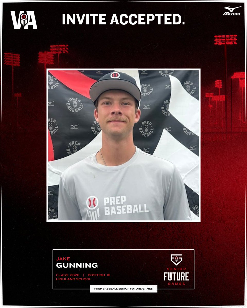 INVITE ACCEPTED ✅

'26 1B Jake Gunning (Highland) will represent Team Mid-Atlantic at the 2025 Senior Future Games!

<a href="/jakegunning99/">Jake Gunning</a> <a href="/prepbaseball/">Prep Baseball</a>

#PBSFG25