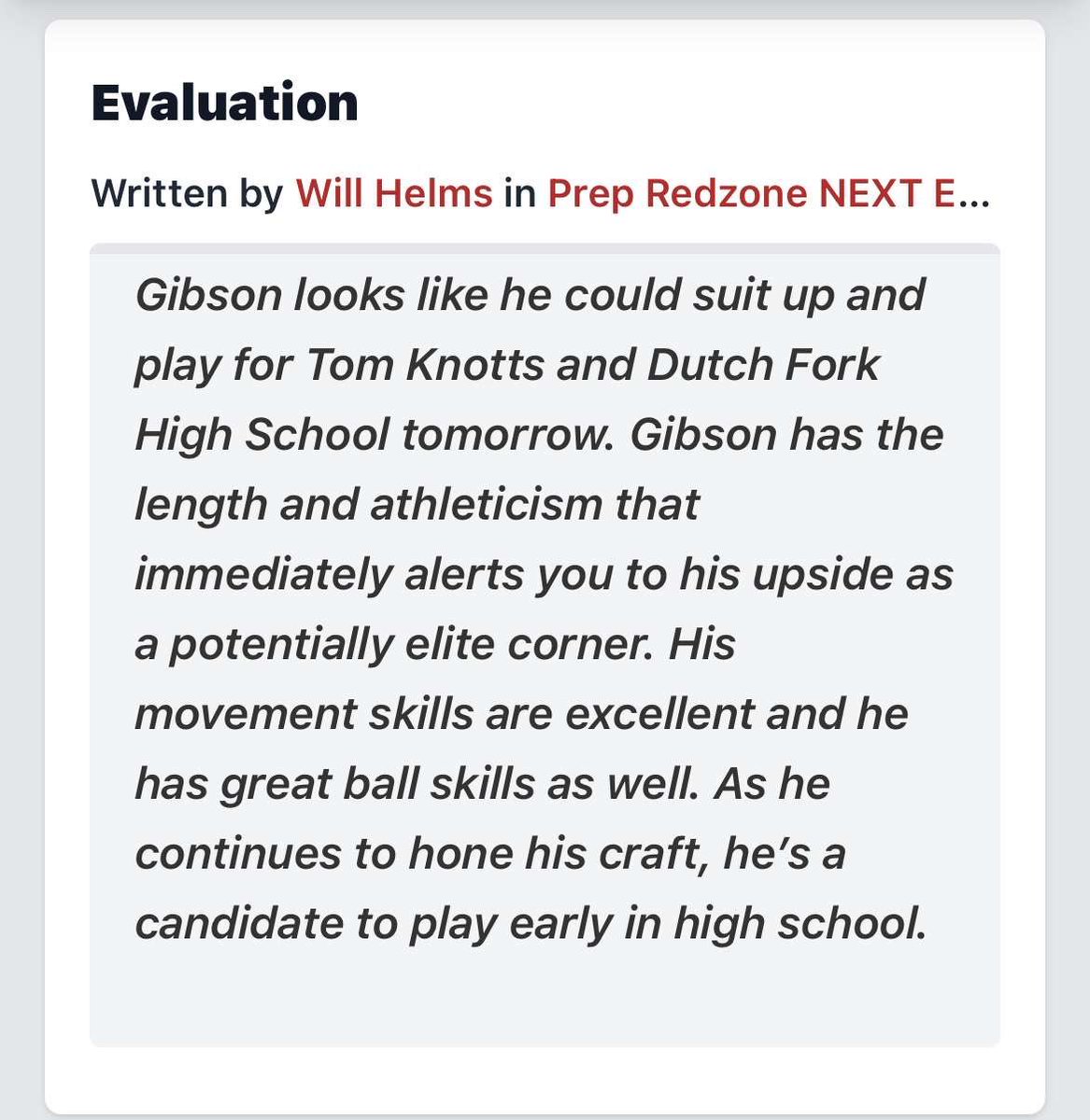 TaddrickGjr's tweet image. Thanks for the write up!!! @PrepRedzoneSC @PrepRedzone @PrepRedzoneNext @whelms21 @iguerin I’m looking forward to my freshman year starting varsity… @coach_bras @CoachCainFB
