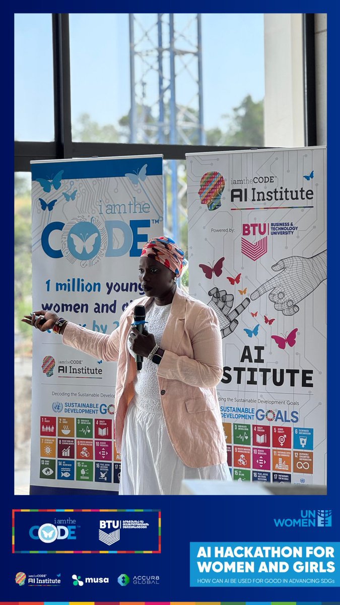 i_amthecode's tweet image. Day 2 of the AI Hackathon for women and girls in Georgia 🇬🇪 was filled with energy, innovation, and hands-on coding! 🚀 Thank you for supporting our mission to empower 1 million women and girls in coding by 2030.
#AIHackathon #TechDay #iamtheCODE #GirlsWhoCode