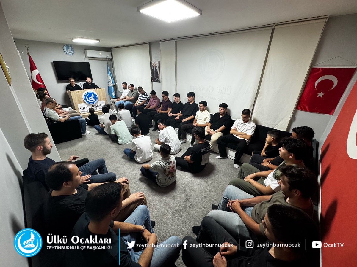 Zeytinburnu Ülkü Ocakları olarak Her Perşembe günü olduğu gibi ocağımızda Yasin-i Şerif tilavetimizi gerçekleştirdik.
Allah kabul etsin.

<a href="/Aalparslandogan/">Alparslan DOĞAN</a> 
<a href="/YasinEkiz34/">Yasin Ekiz 🇹🇷</a>