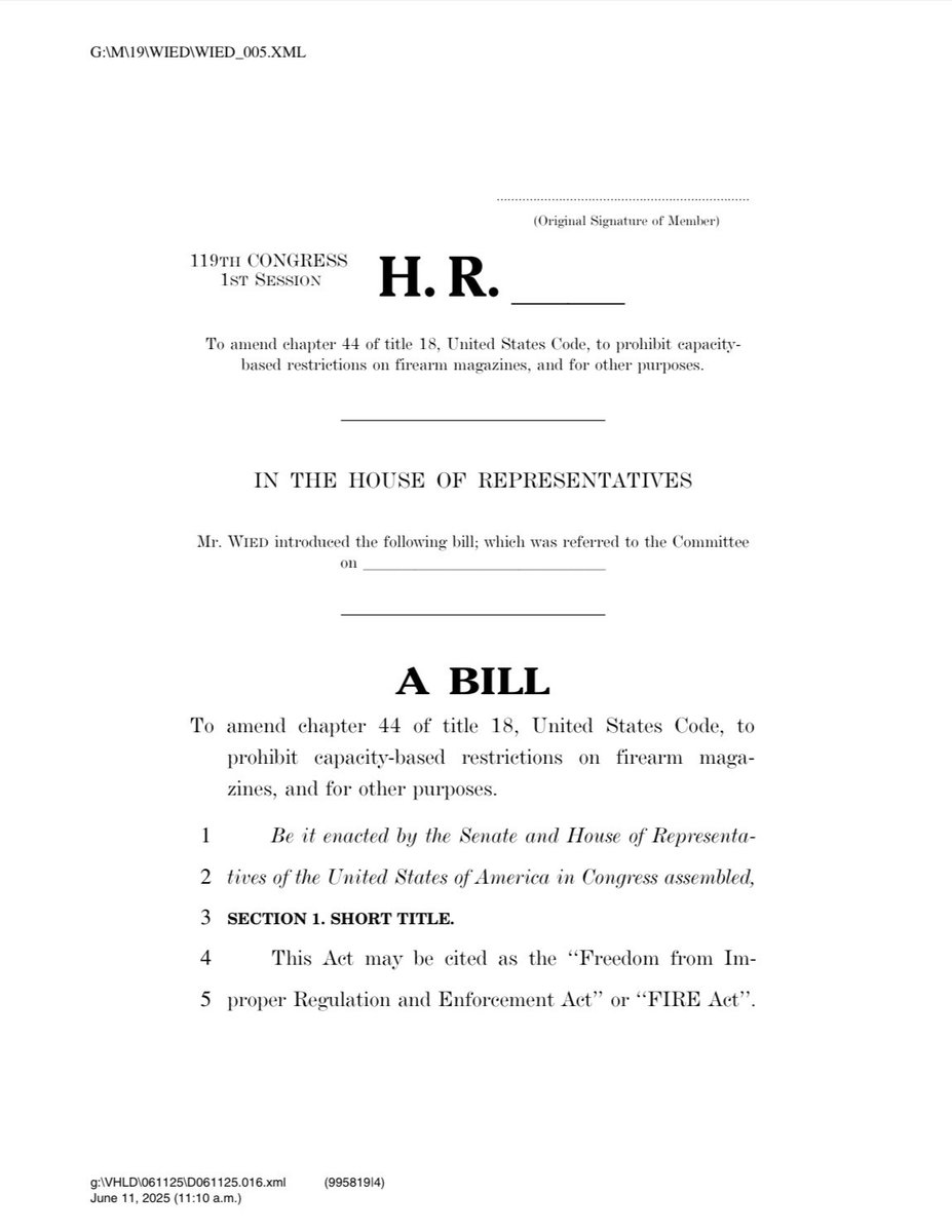 For too long, the government has infringed on our 2nd Amendment rights. 

Thats why today I introduced the FIRE Act to ensure that law-abiding gun owners can access magazines of any size, no matter where they are in the U.S.

It's time we take "shall not be infringed" seriously.