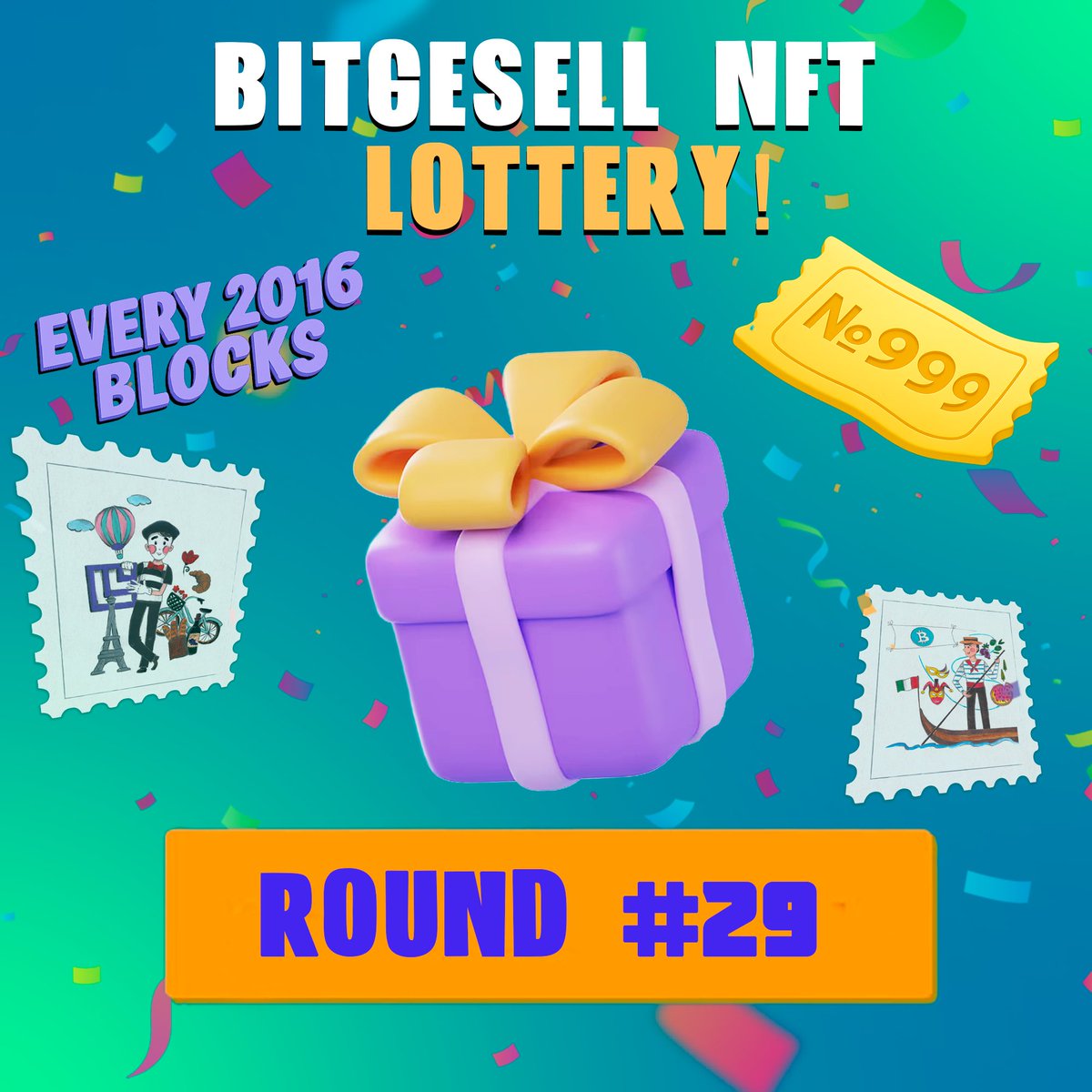 myluckbitcoin's tweet photo. 👏 Congratulations to all NFT holders from the #Bitgesell Road collection

🎲 The Round#29 of the Bitgesell #NFT Free Lottery has started

Good luck for everyone!

🔗 Now the payment of reward in the #Arbitrum  chain

https://t.co/d96K0unh5u https://t.co/bfBm729lDa