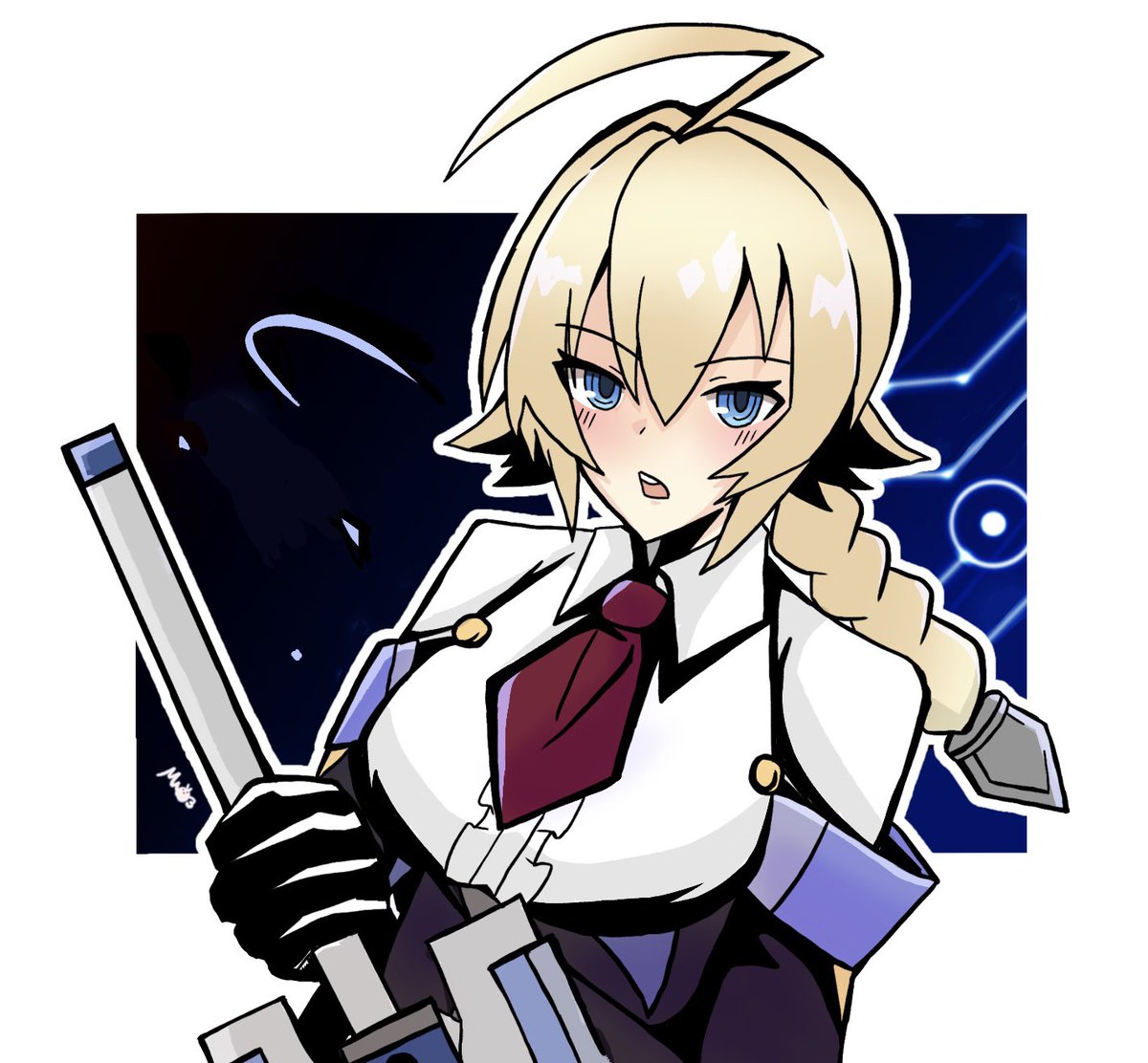 mutuki78's tweet image. 夜のお絵描き
Es(エス)ちゃん。