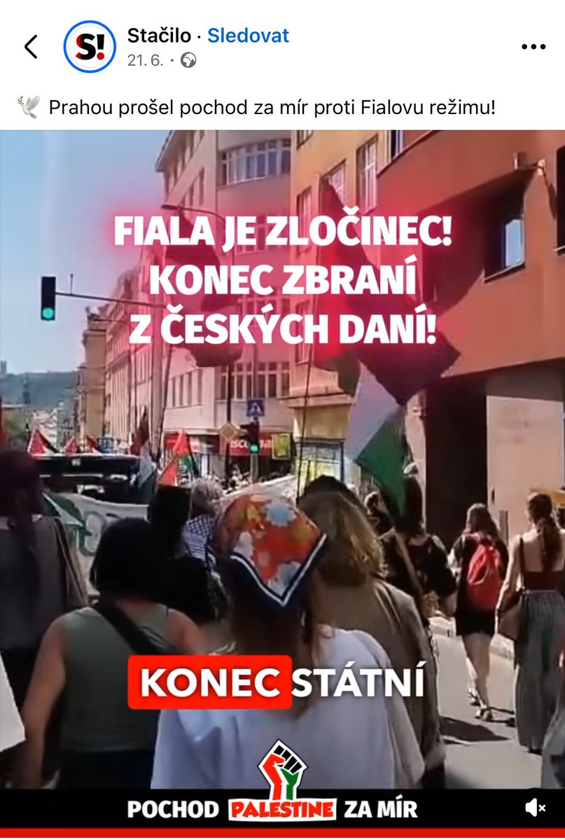 Tak je super že nám <a href="/Hnuti_STACILO/">STAČILO!</a> názorně (opět) ukazuje kam geopoliticky patří agenda #FreePalestina 👍😎 

Tohle je velmi důležité to vidět takhle explicitně pro všechny ty morálně čisté levičáky … i když nepředpokládám že by to mohli pochopit