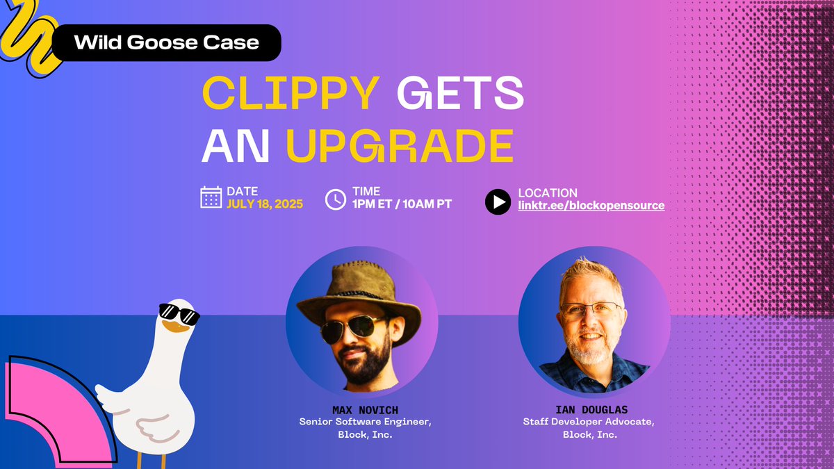 w. ian douglas π¨π¦πΊπΈπ₯ποΈ (@iandouglas736) on Twitter photo Remember Clippy that tried to assist you, but mostly just got in the way? What if we super-charged the idea of Clippy with actual AI? Join our livestream tomorrow at 10am Pacific, 1pm Eastern to learn more about Perception!
linktr.ee/blockopensource Remember Clippy that tried to assist you, but mostly just got in the way? What if we super-charged the idea of Clippy with actual AI? Join our livestream tomorrow at 10am Pacific, 1pm Eastern to learn more about Perception!
linktr.ee/blockopensource