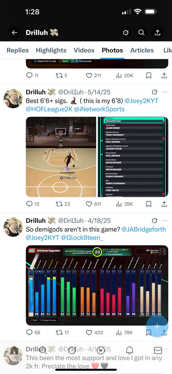 DrilIuh's tweet image. 2k25. I shitted on you.
1659 on twitch.
2300 on here.
7 YouTube vids created bout me.
Several tourney and wager wins.
DOMINATION
Millions of total views on 2k content
1st YouTube upload soonโฆ @DPOYUniversity @BALLHOG2K @JABridgeforth @xxHesi_ @xTwuan ๐ค๐ผโค๏ธโ๐ฉน