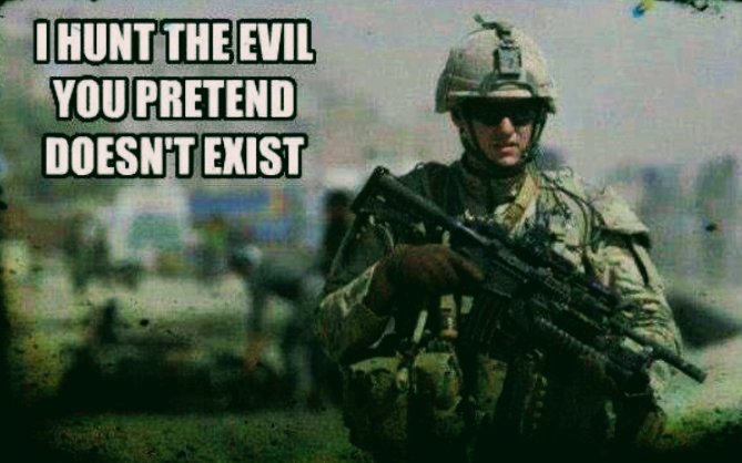 We hunt