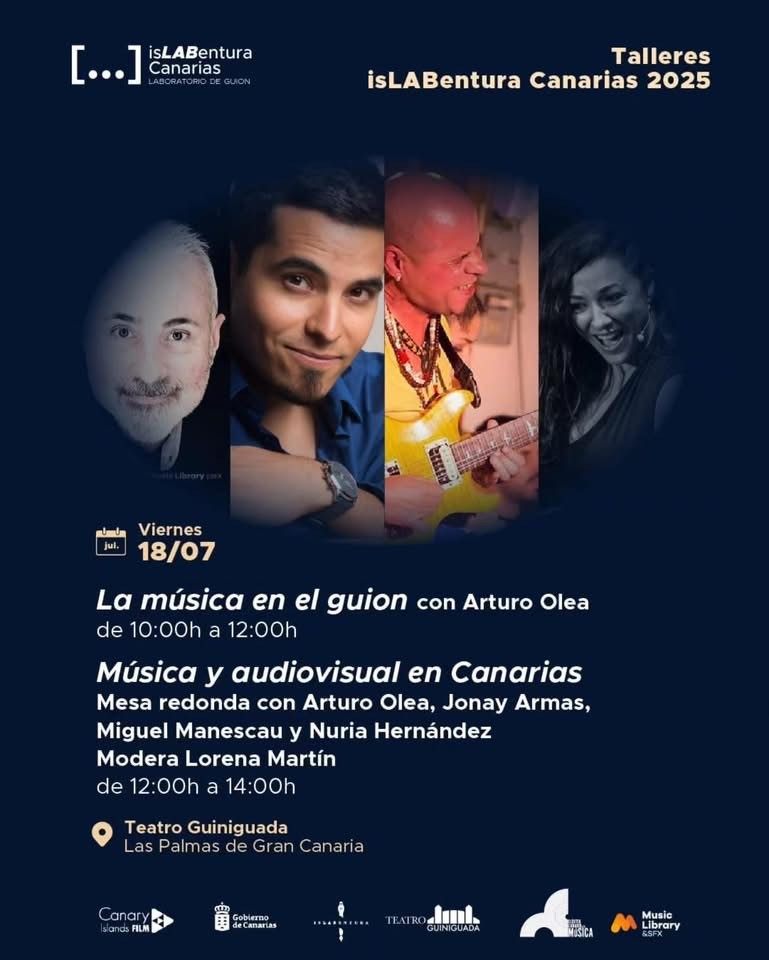 Music Library &SFX (@musiclibrarysfx) on Twitter photo ¡Ya estamos aquí! <a href="/islabcanarias/">isLABenturacanarias</a>: Charla/taller 'La #musica en el #guion' en el teatro Guiniguada en Las Palmas. Después, mesa redonda con el Clúster Canario de la Musica. ¡Muchas ganas! Inscripciones gratis: n9.cl/7eg1w ¡Ya estamos aquí! <a href="/islabcanarias/">isLABenturacanarias</a>: Charla/taller 'La #musica en el #guion' en el teatro Guiniguada en Las Palmas. Después, mesa redonda con el Clúster Canario de la Musica. ¡Muchas ganas! Inscripciones gratis: n9.cl/7eg1w