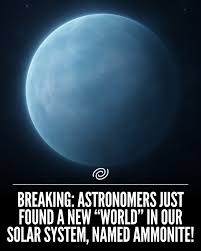 🚨 A massive discovery: Scientists just found a mysterious new object lurking way beyond Pluto — a "sednoid" named Ammonite.

It’s so far out, it takes 4,000 years to orbit the Sun. What else is hiding in the dark? 👀🪐 #Space #Astronomy #Sednoid