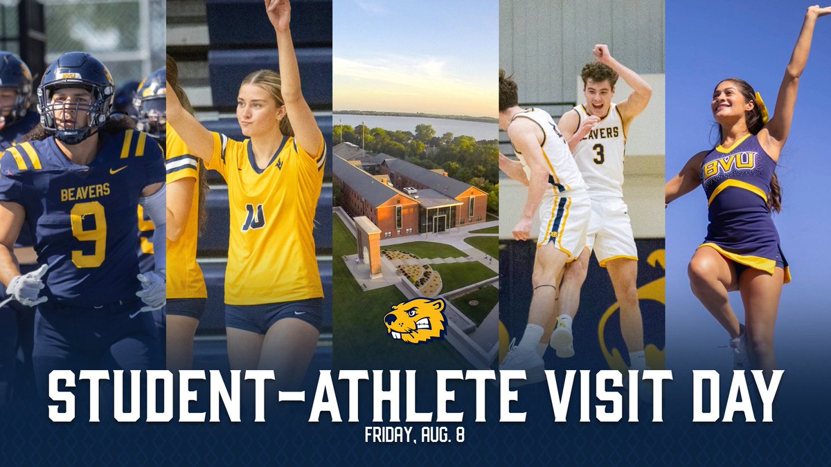 GAME ON! Get in the game early at BVU! Join us for Student-Athlete Visit Day, an exclusive visit day designed for prospective student-athletes looking to compete, learn, and lead at the college level.

Learn more and register at bvu.edu/GameOn! #BeaversBuild
