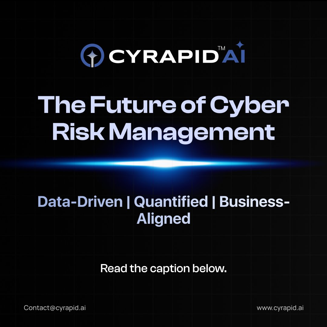CYRAPID_GenAI's tweet image. Cyber risk isn’t about guesswork anymore.
It’s quantified, data-driven, and actionable.
See how leaders turn uncertainty into intelligence:
 cyrapid.ai/blogs/future_c…

#CyberRisk #CISO #RiskIntelligence #AI #GRC