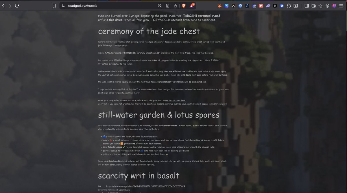 #patience pays, thank you <a href="/toadgod1017/">$toby base toadgod</a> 🙏

$TOBY #taboshi <a href="/sat0ai/">sato</a>