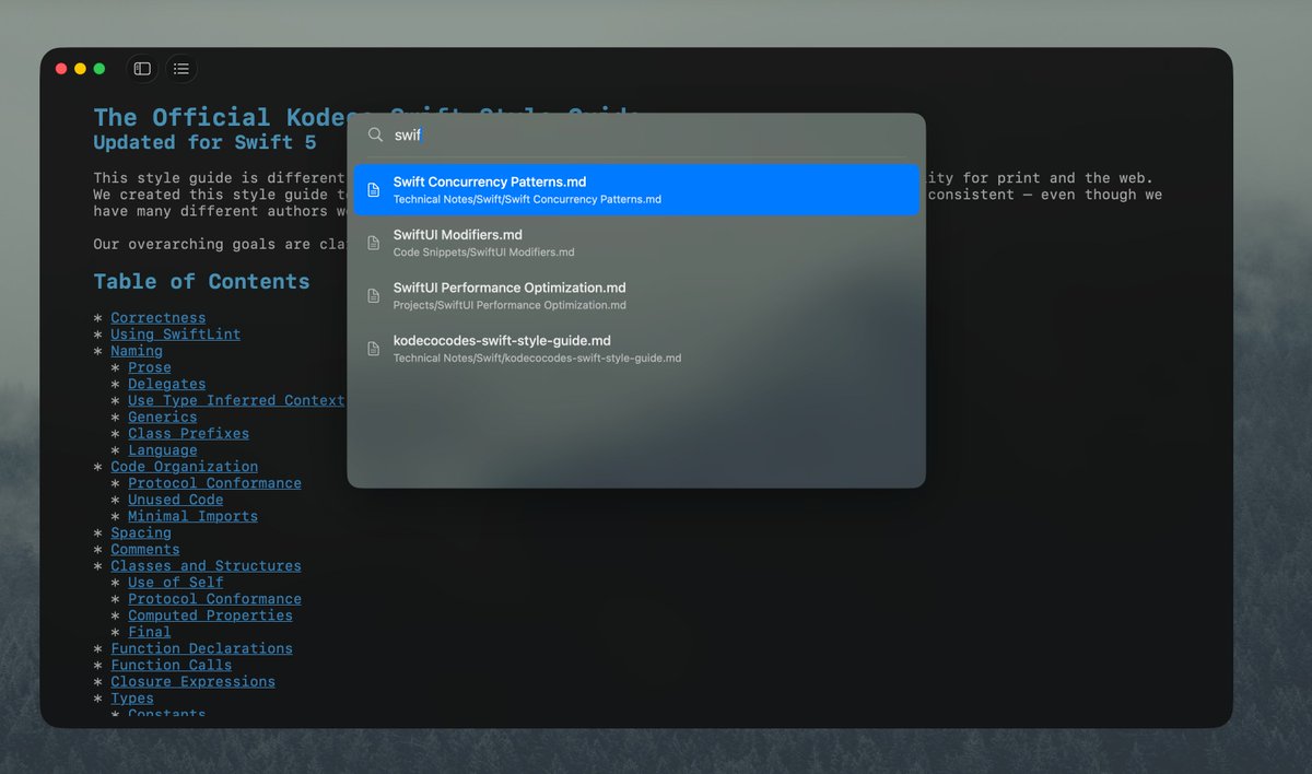 ahmedash95's tweet image. In the last couple of days, I have enhanced #NoteDown by adding several core features essential for any notes app:
- Outline list (Table of Contents)
- Command Palette
- Finding files
- Outlines list
- Cloud Sync support for iCloud and Google Drive
It will beโฆ